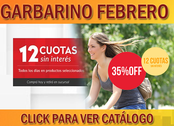 Garbarino febrero ofertas catalogo 2017